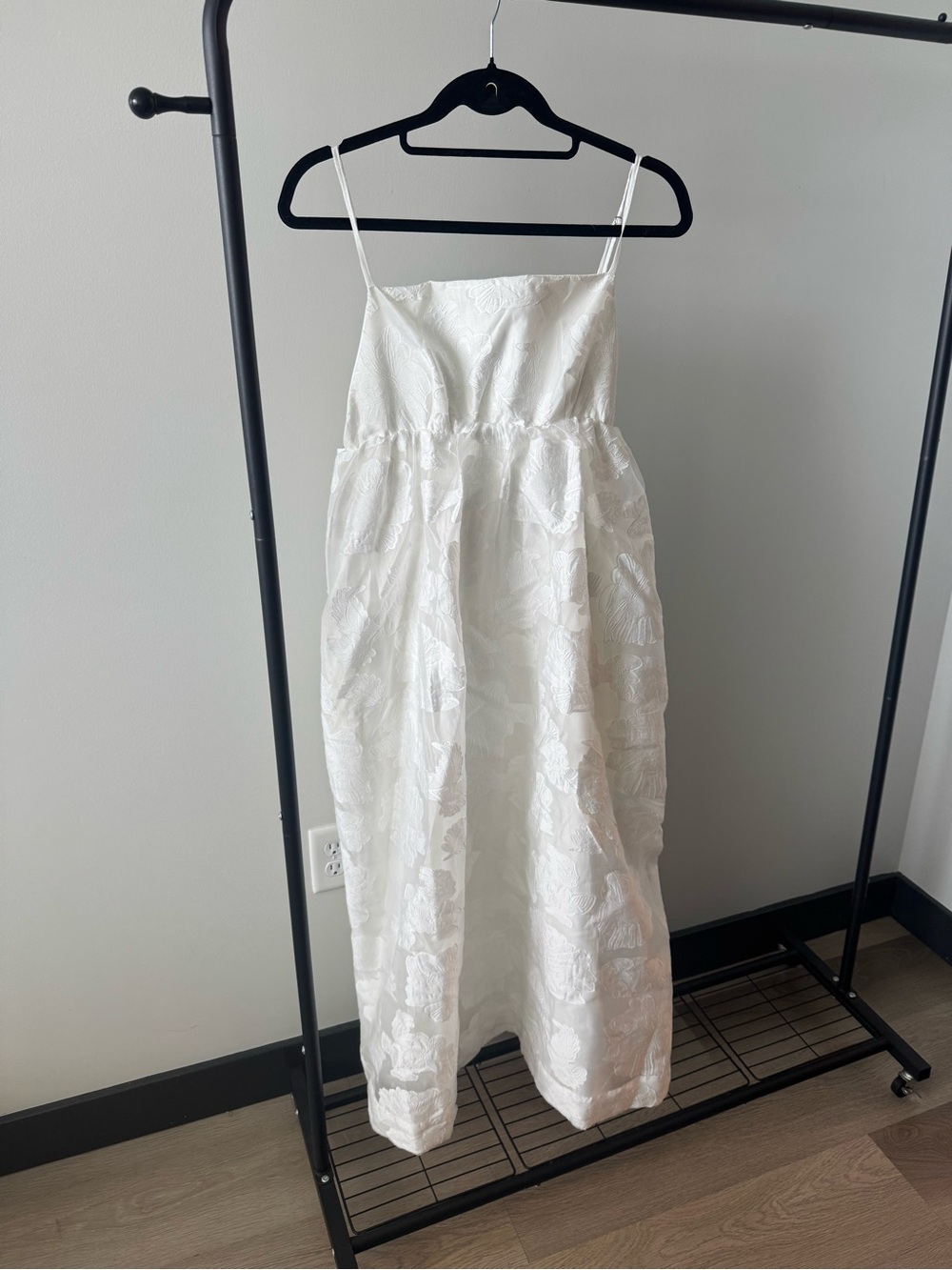 White Spaghetti-Strap Maxi Dress - Picture 2 of 4